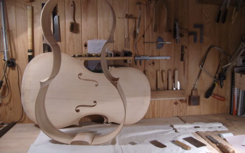 Fabrication violoncelle, modèle Goffriller